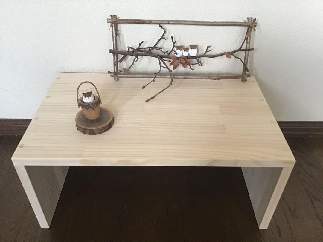 【mou_mou♡】コの字ラック 2台セット　木製棚　ハンドメイド　飾り棚