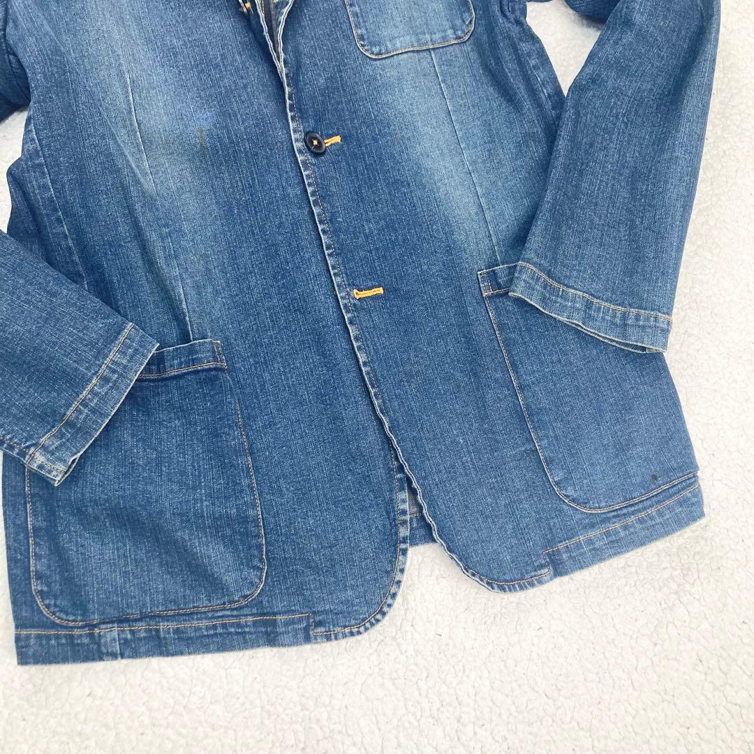 バーバリーブラックレーベル デニム アンコンジャケット ノバチェック