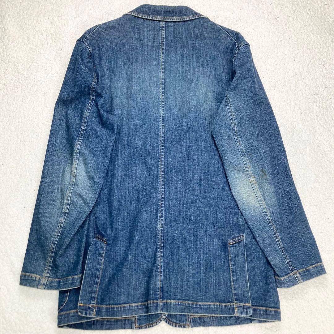 バーバリーブラックレーベル デニム アンコンジャケット ノバチェック