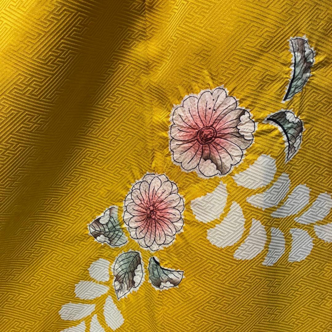 D166 振袖　藤娘きぬたや　やまと誂製　総絞り　辻ヶ花　正絹　着物　袷　極美品