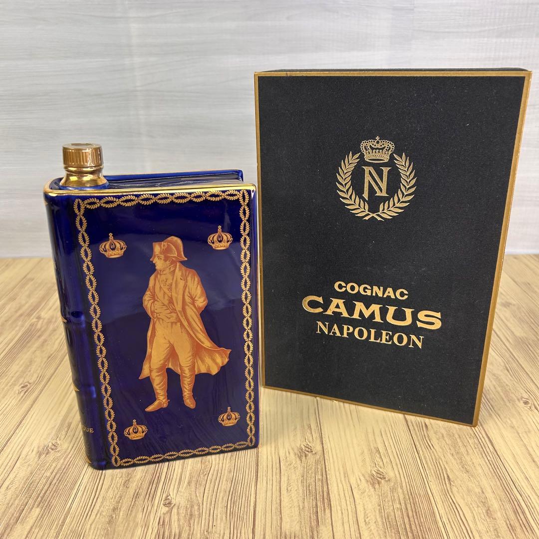 未開栓 古酒 CAMUS NAPOLEON COGNAC 青 ブック ブランデー