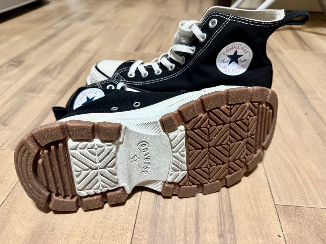 美品✨コンバースオールスターconverse 厚底ハイカットスニーカー 25.5
