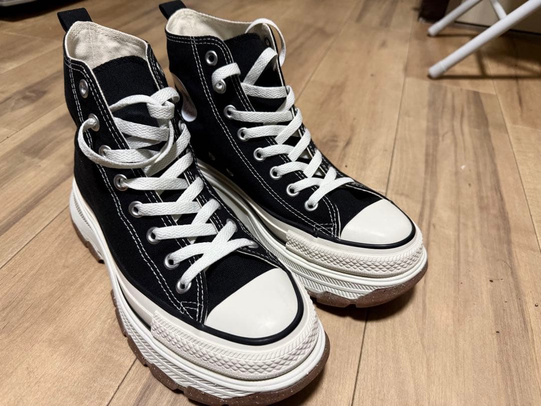 美品✨コンバースオールスターconverse 厚底ハイカットスニーカー 25.5