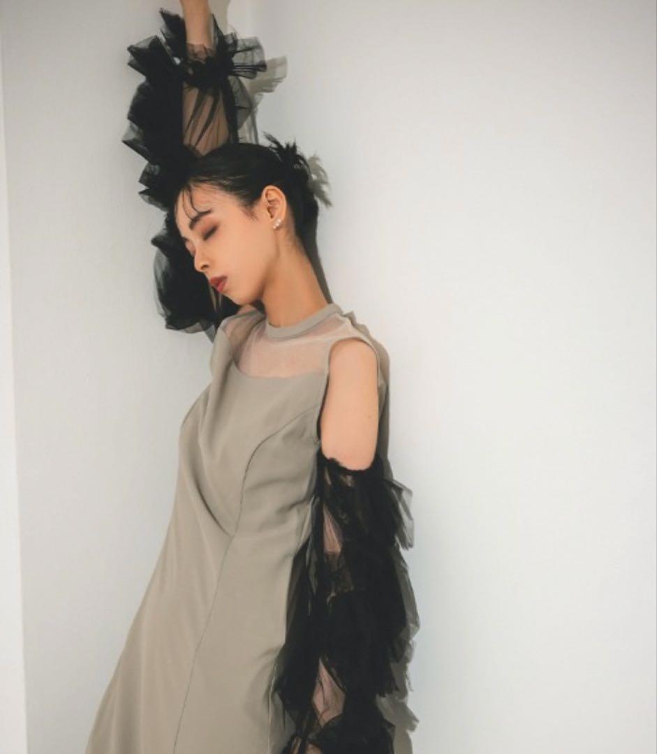 チュール ドレス パーティードレス 結婚式 同窓会 お呼ばれワンピース