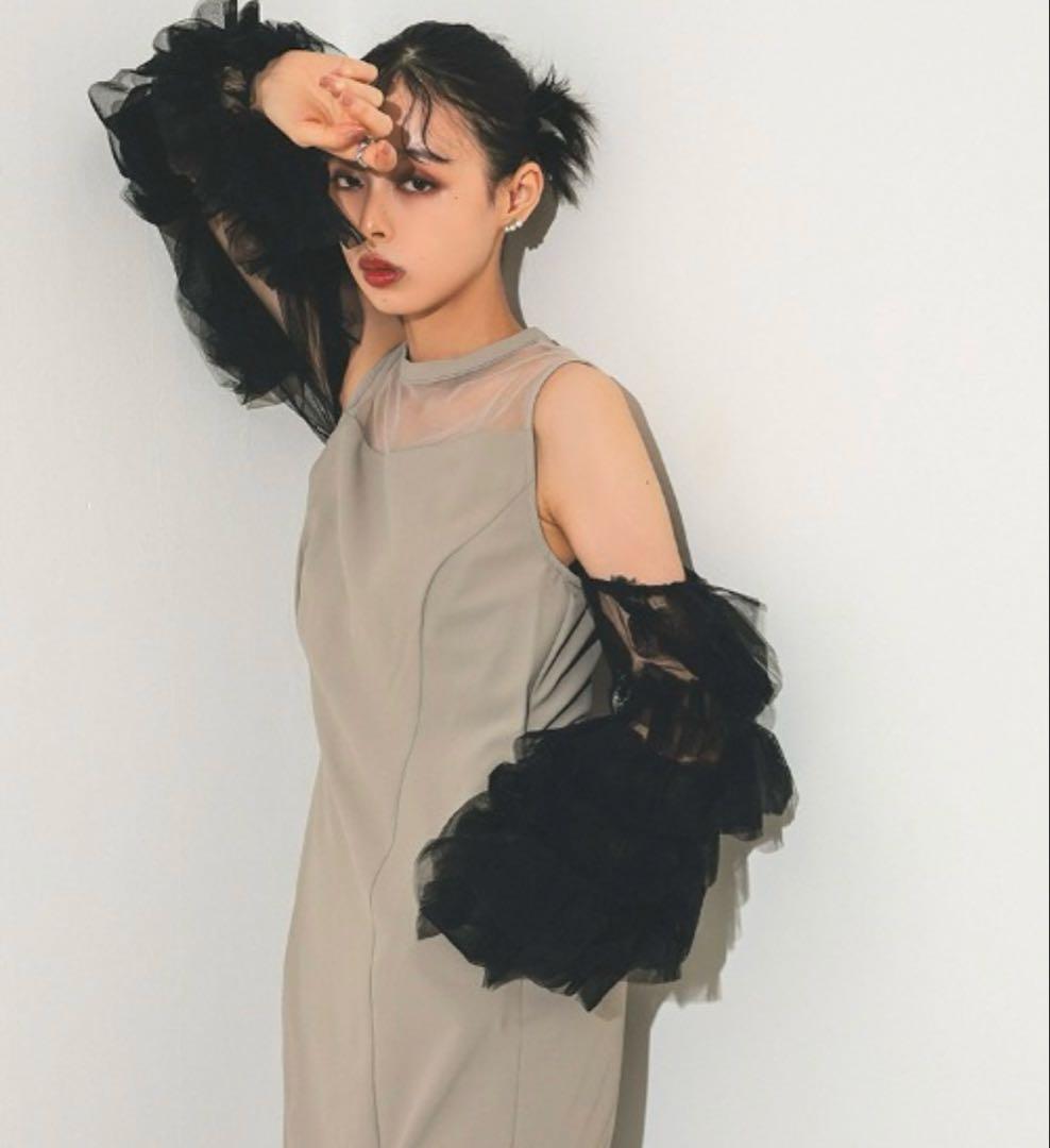 チュール ドレス パーティードレス 結婚式 同窓会 お呼ばれワンピース