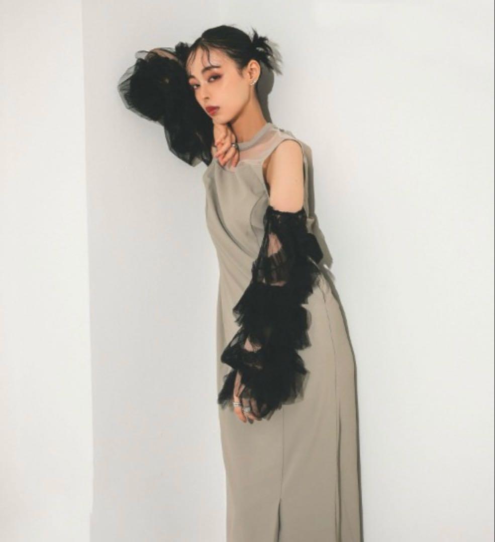 チュール ドレス パーティードレス 結婚式 同窓会 お呼ばれワンピース