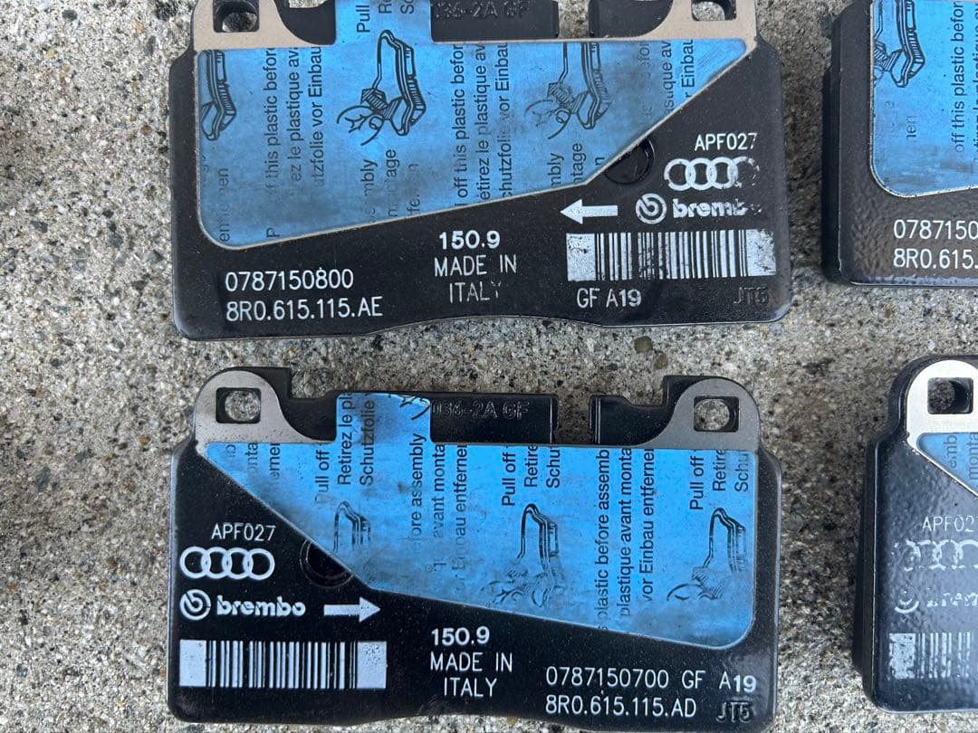 アウディ 純正 ブレーキパット 前後セット A6 A7 RS4等