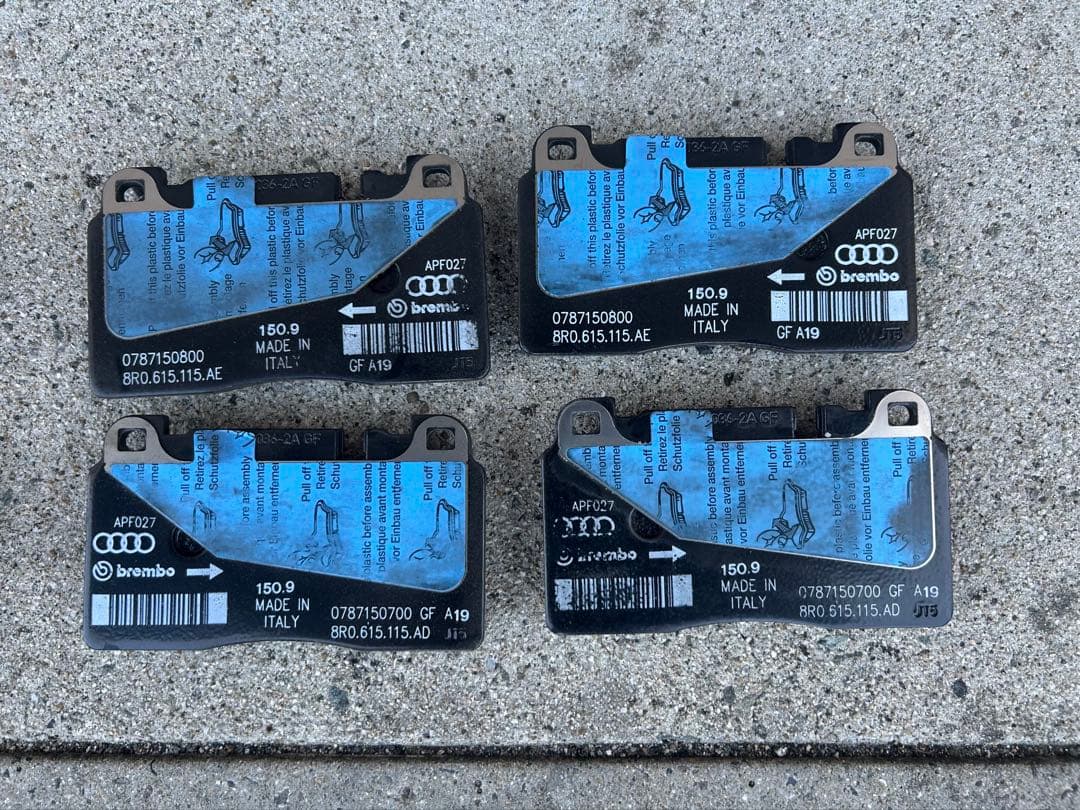 アウディ 純正 ブレーキパット 前後セット A6 A7 RS4等