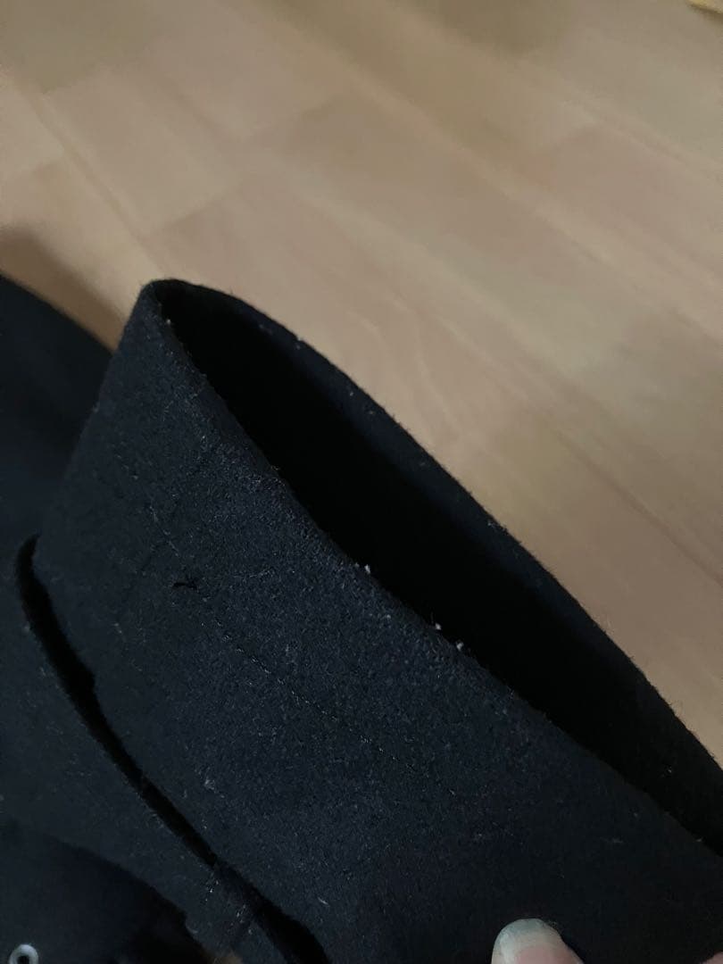 バーバリーブラックレーベル　羊毛90% コート　ブラック　上質