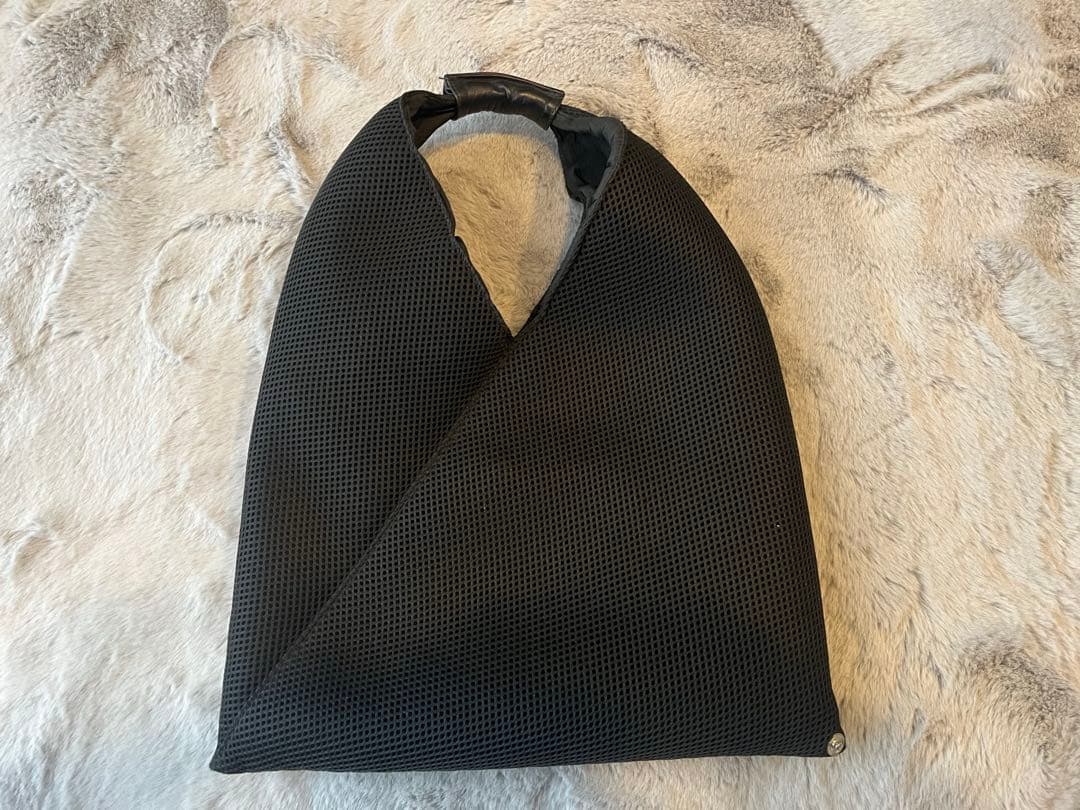 ブラックメッシュトートバッグ