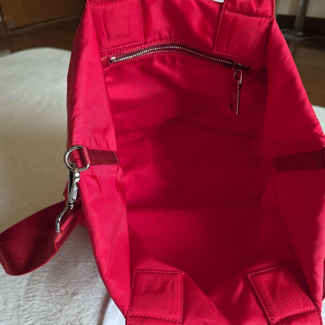 PRADA 赤 トート斜めがけ2wayバッグ