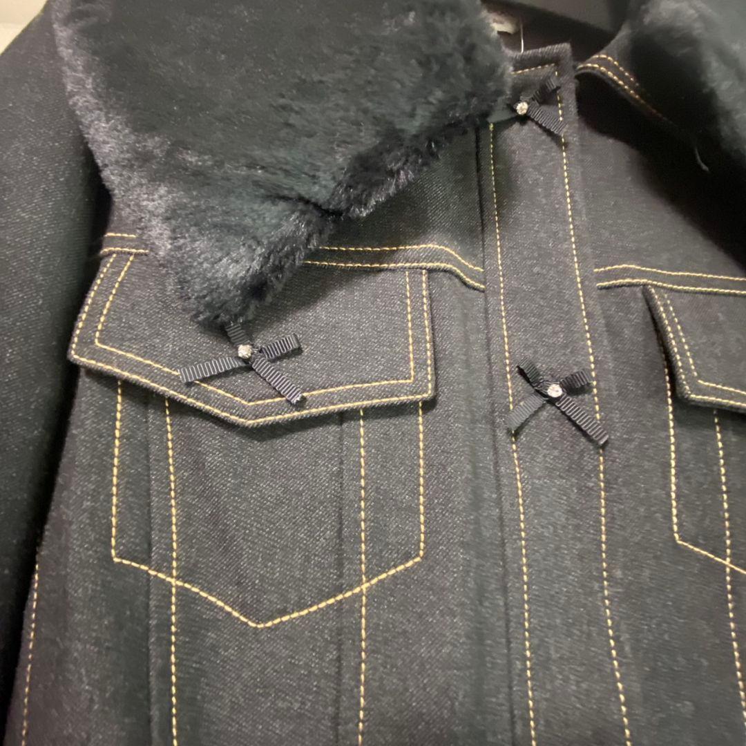 【新品】スーパービューティー♡デニムジャケット42♡ブラック