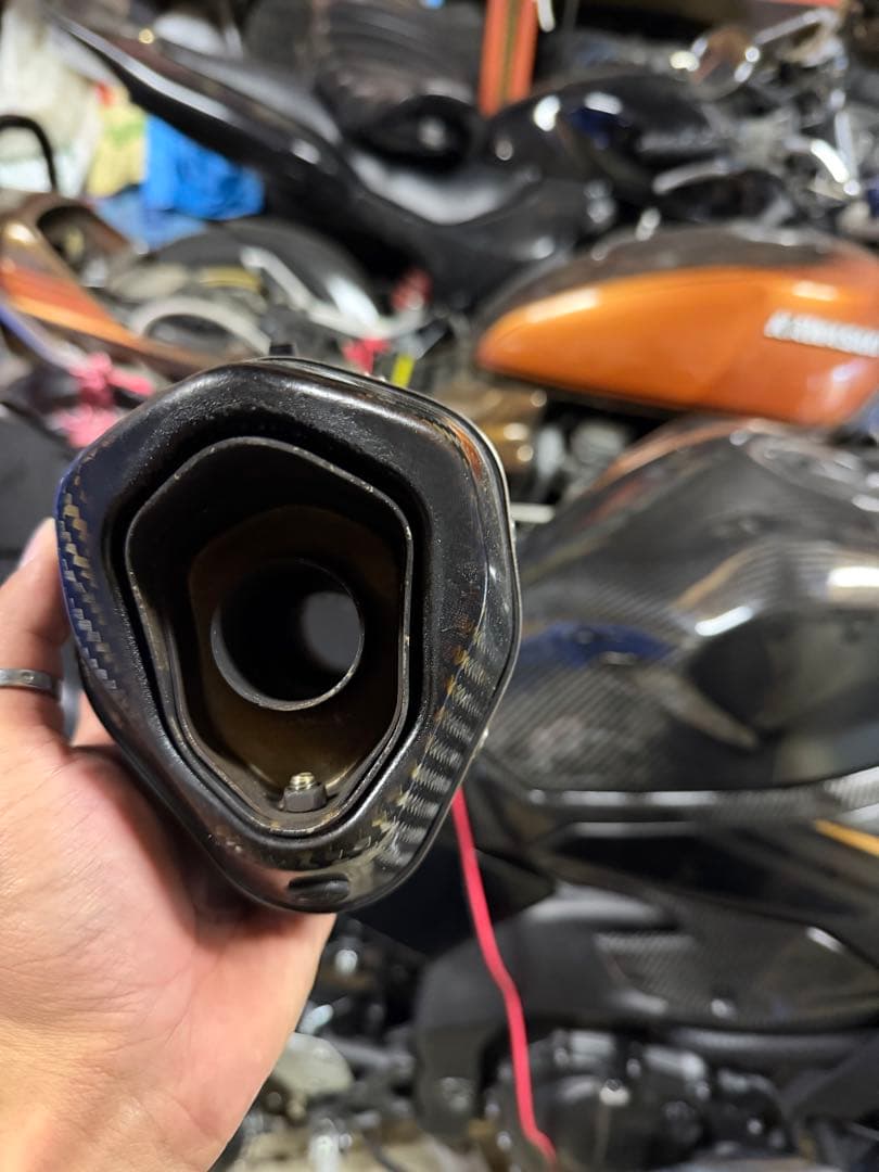 zx 25rマフラー、PRO SPEED カーボンファイバー マフラー