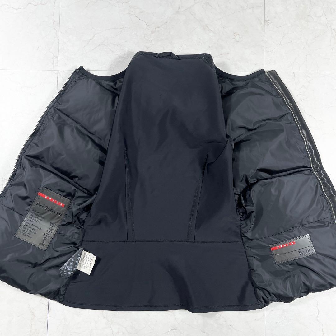 PRADA SPORT ダウンベスト ストレッチ コーティング ノースリーブ