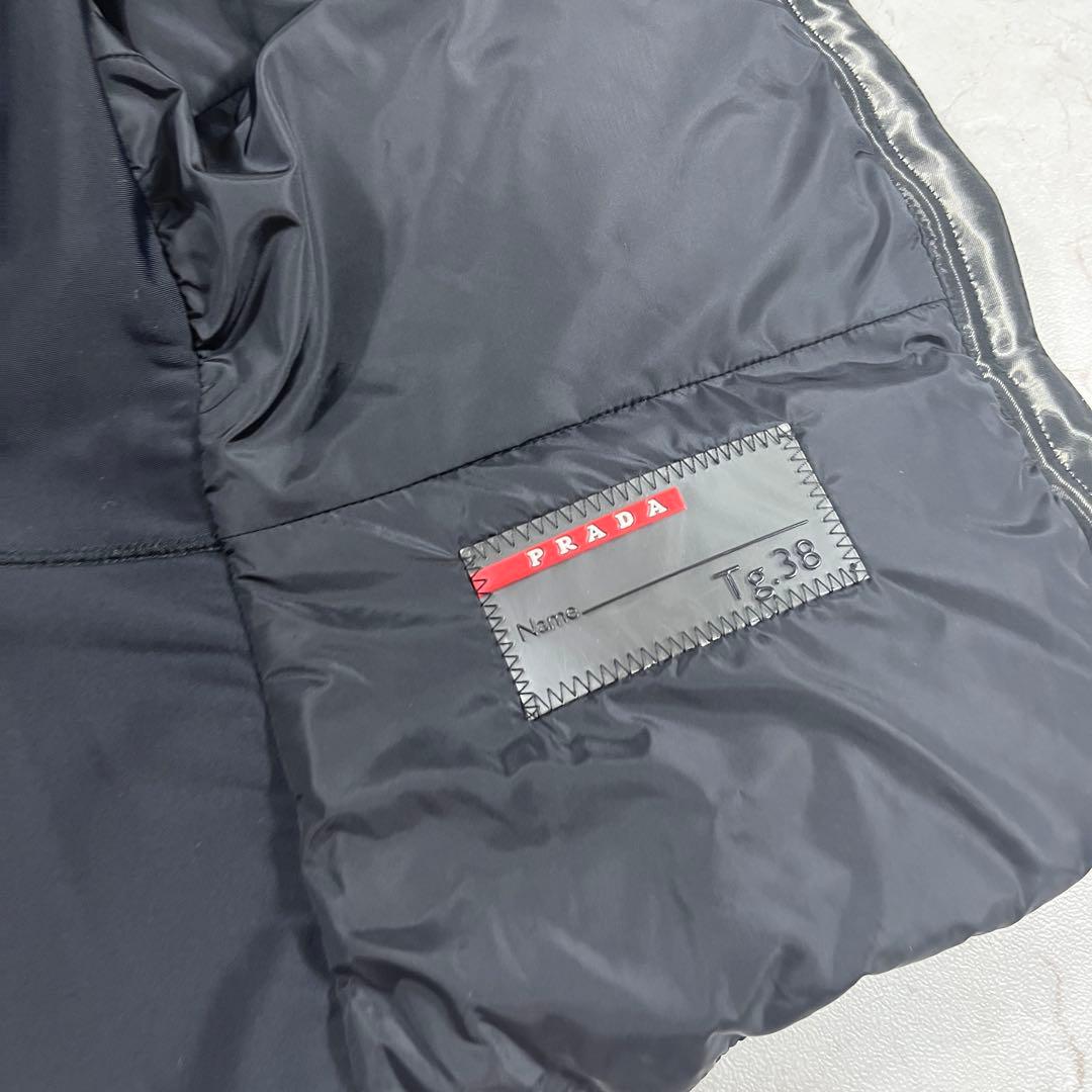 PRADA SPORT ダウンベスト ストレッチ コーティング ノースリーブ