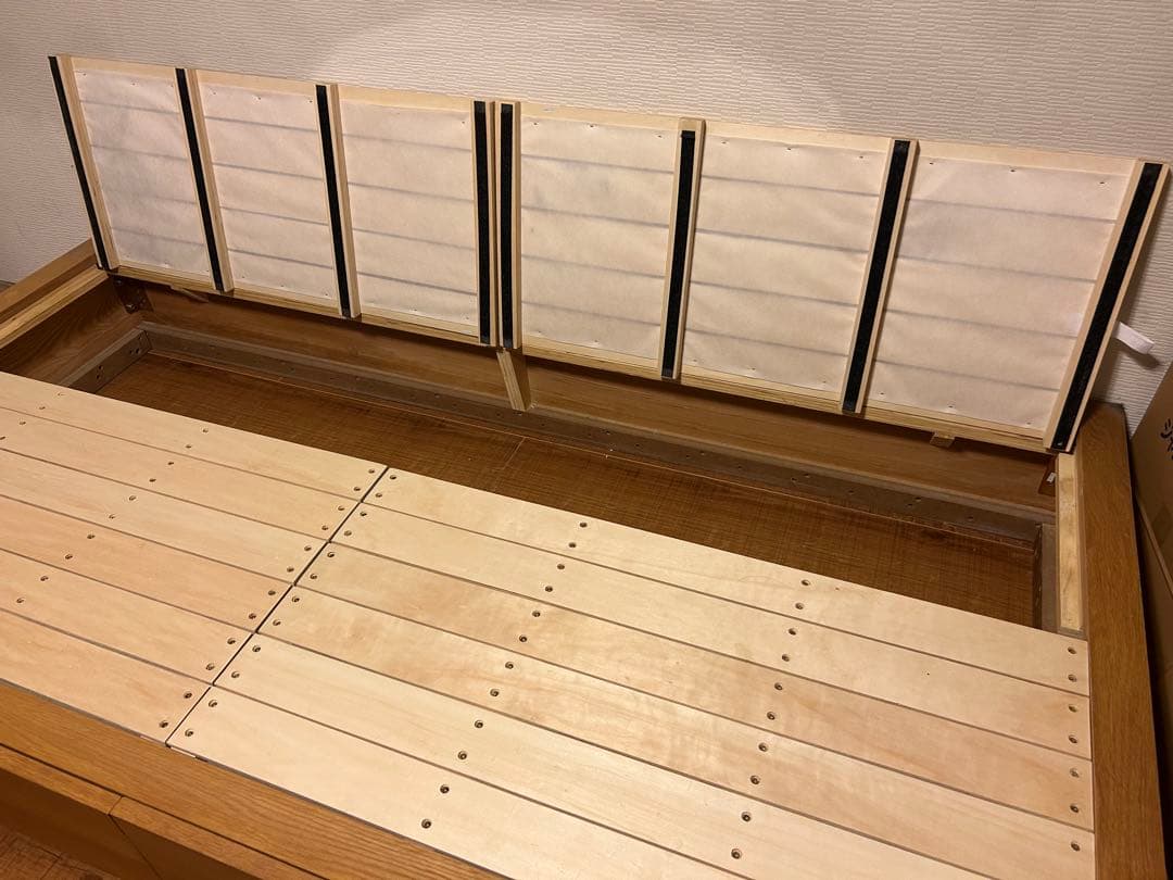 無印良品　収納ベッド　シングル　オーク
