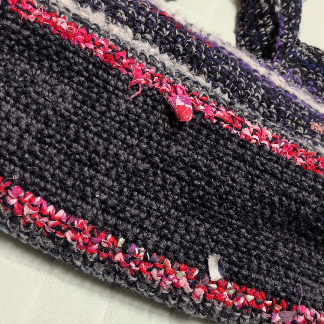 き*げ様 ダニエラ・グレジス　裂き編み　トートバッグ　羊毛100％ イタリア　U