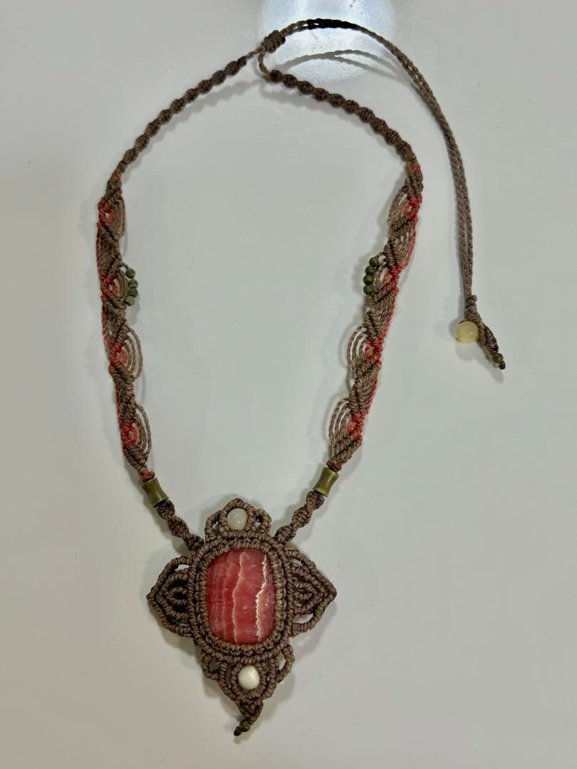 天然石 マクラメ編み ネックレス　3点まとめて