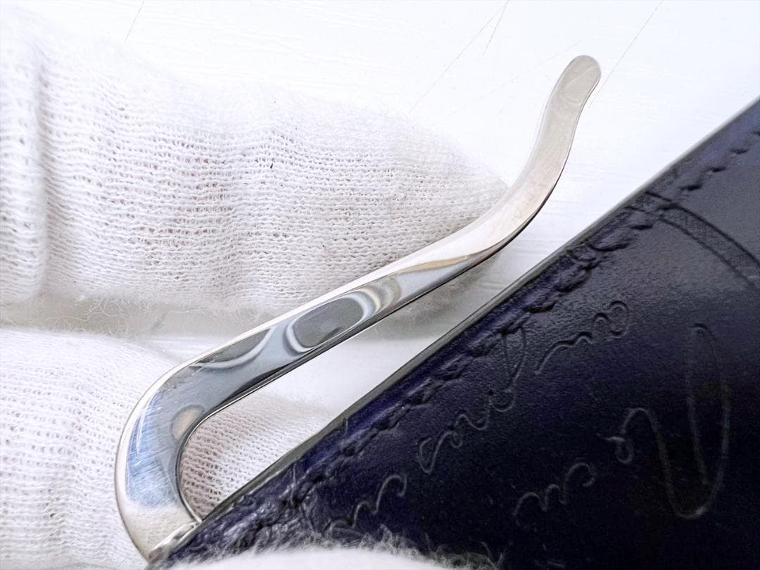 未使用保管　ベルルッティ　フィギュア スクリットレザー 　マネークリップ