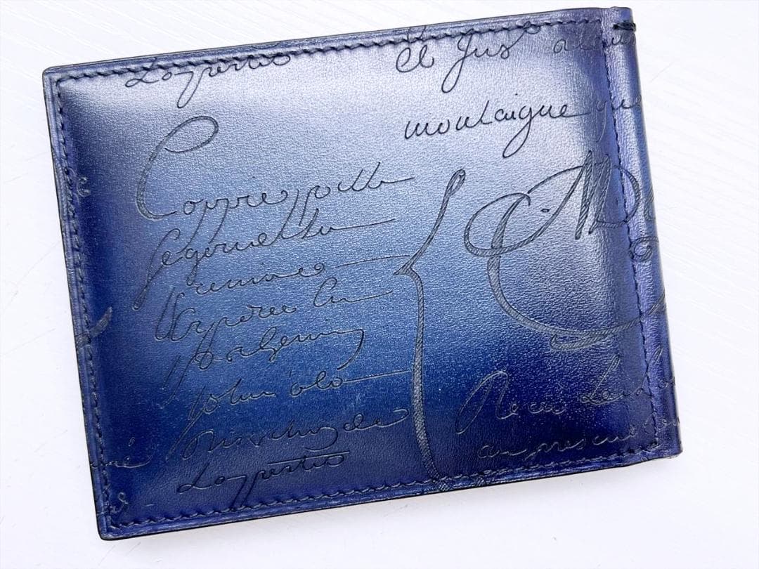 未使用保管　ベルルッティ　フィギュア スクリットレザー 　マネークリップ