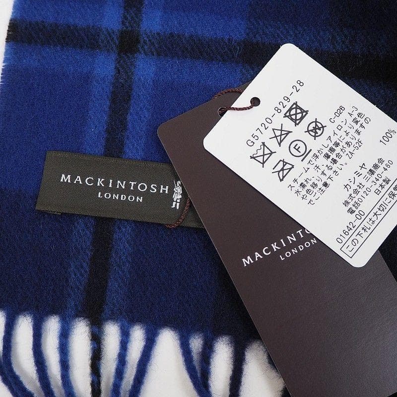 i2新品 マッキントッシュロンドン 日本製 カシミヤ100% マフラー ストール