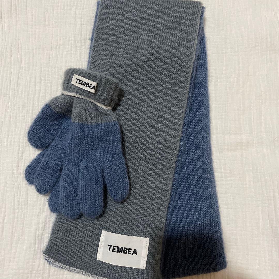 TEMBEA/テンベア GUNTE マフラー　2TONE バイカラー