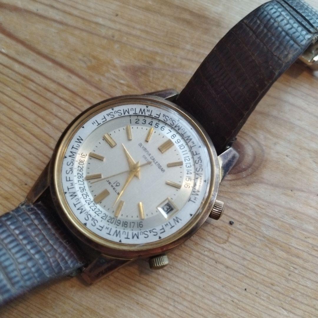 オリエント　オリンピア　カレンダー　腕時計　自動巻き