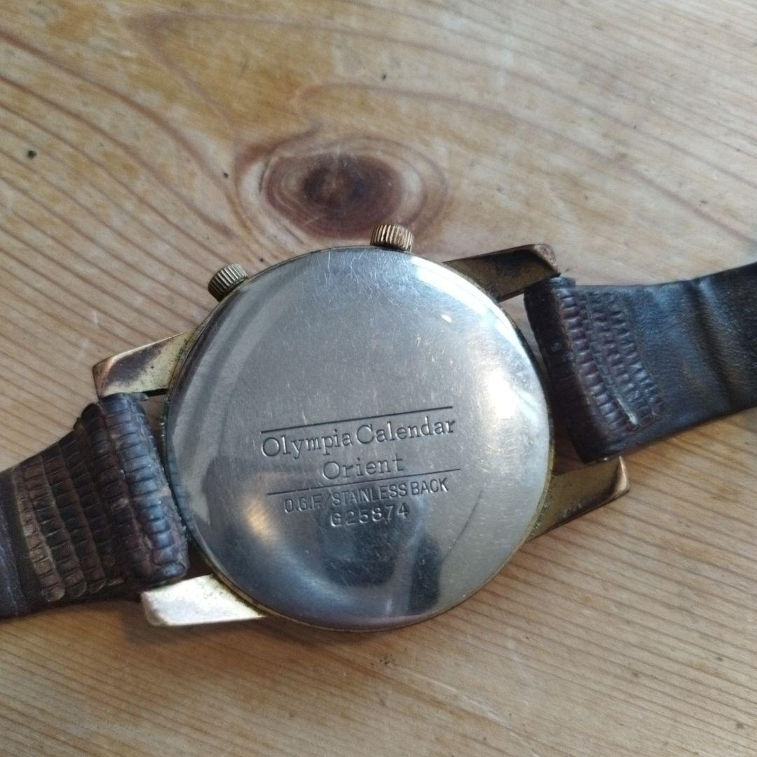 オリエント　オリンピア　カレンダー　腕時計　自動巻き