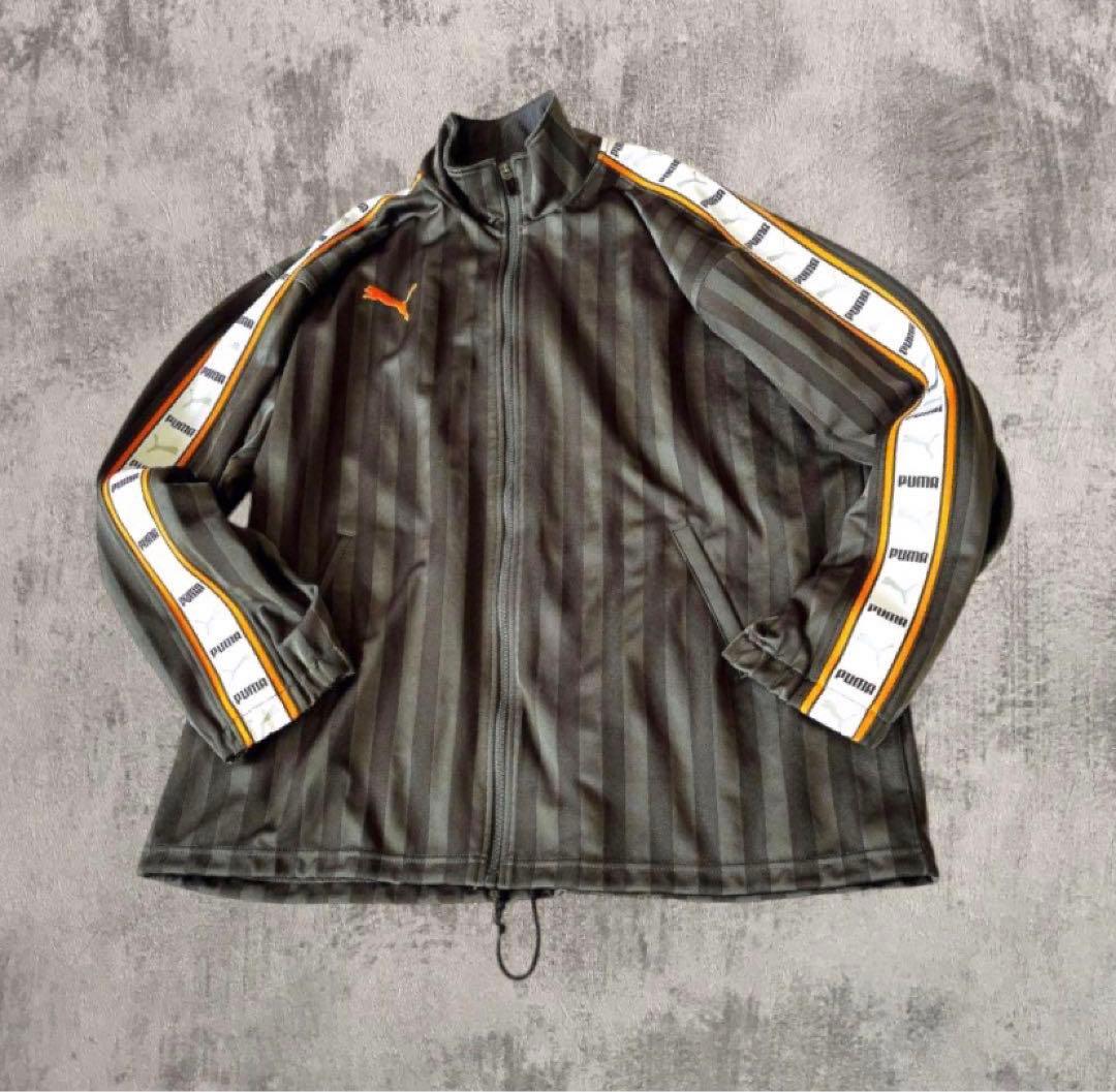 【美品】PUMA プーマ ジャージ セットアップ グレー オレンジ　y2k