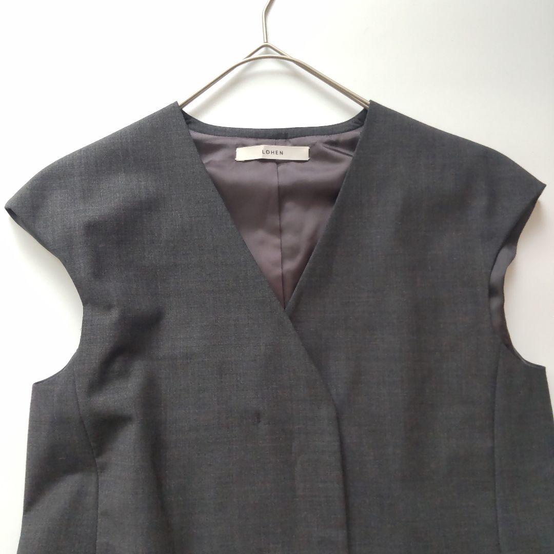 美品 LOHEN ローヘン オールインワン サロペット ノースリーブ グレー36