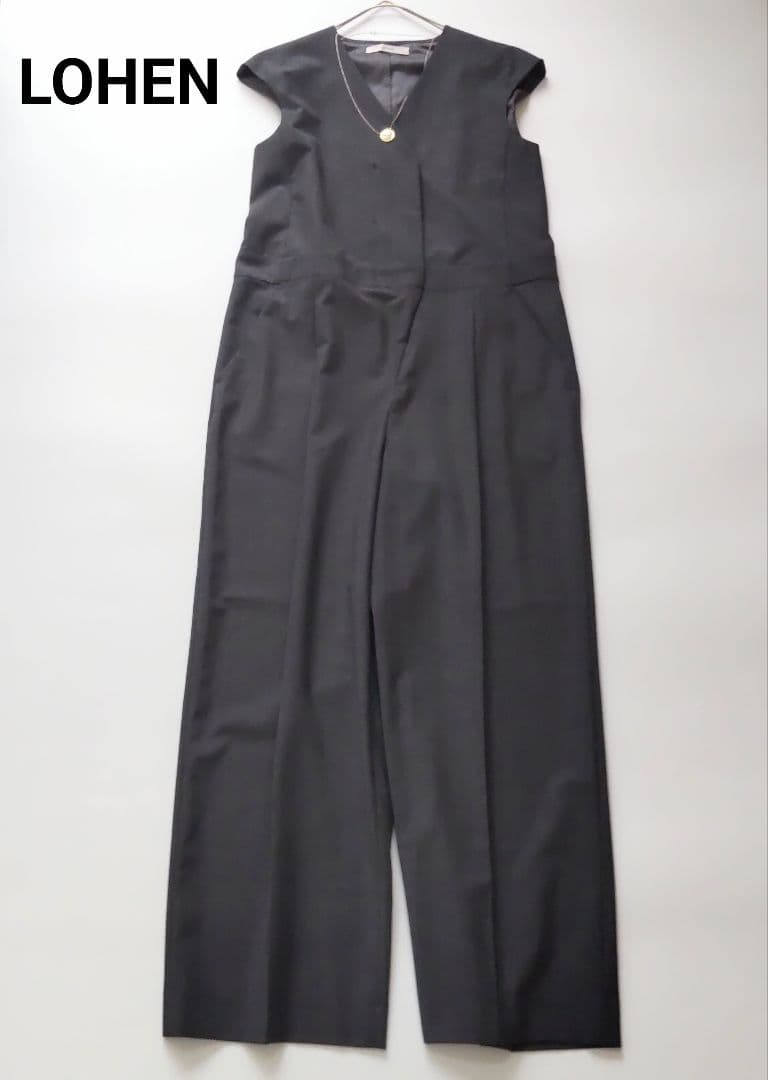 美品 LOHEN ローヘン オールインワン サロペット ノースリーブ グレー36