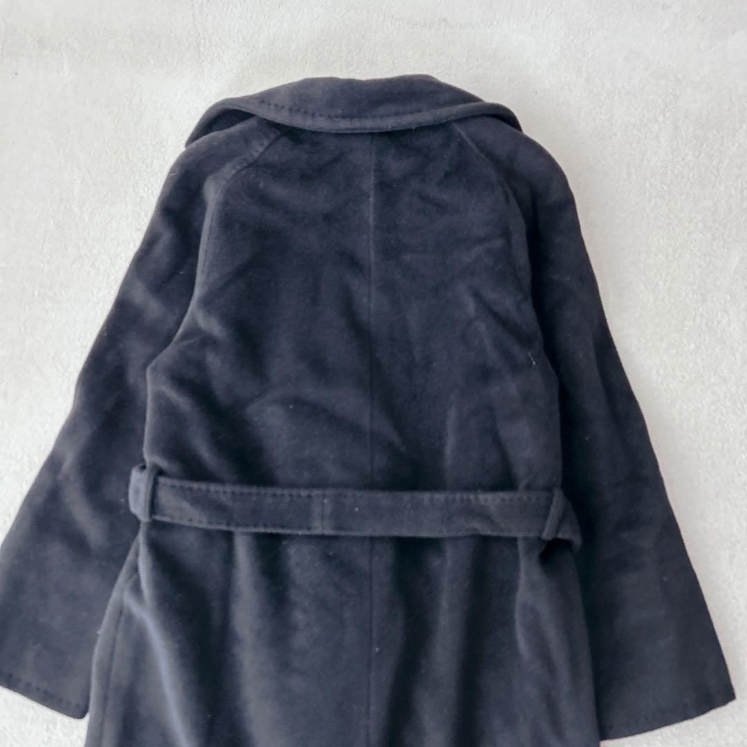 美品✨マックスマーラ ベルテッドコート 高級カシミヤ混 女優襟 ブラック 36