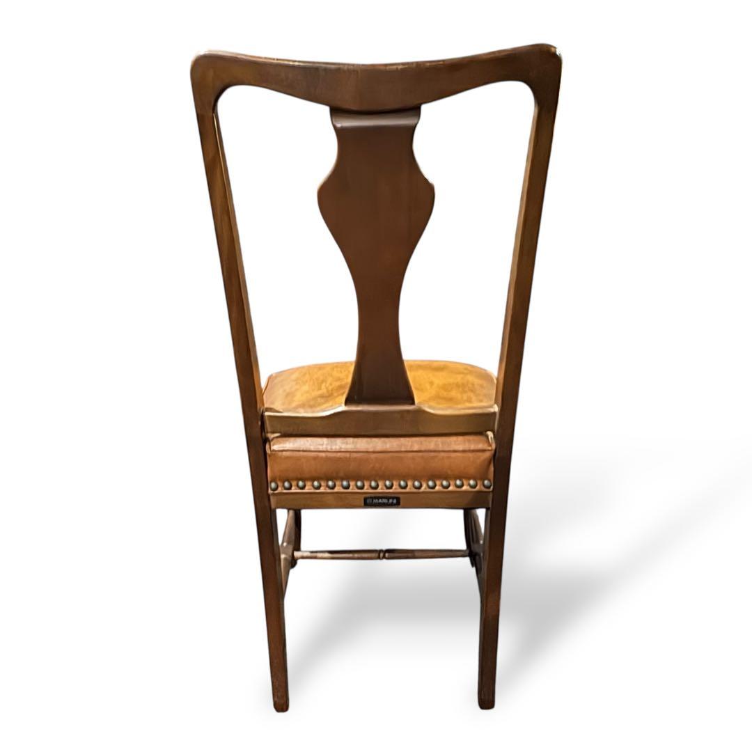 マルニ木工 ダイニングチェア　高級家具 ヴィンテージ 木製 無垢 地中海　④