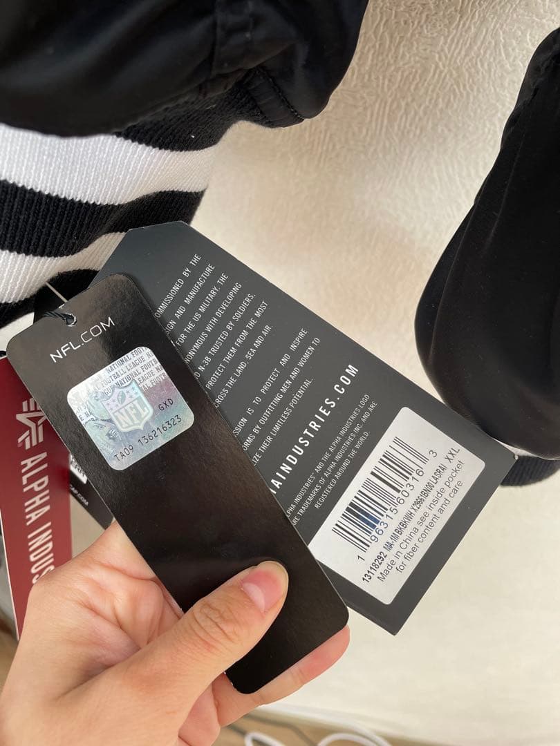 NEW ERA RAIDERS MA-1ジャケット ブラック