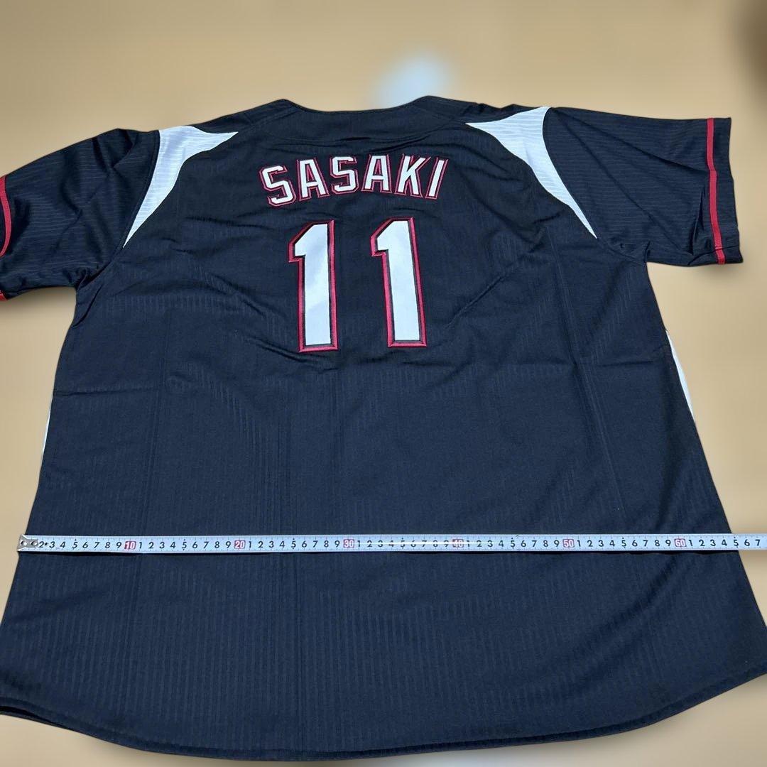 千葉ロッテマリーンズ　ユニフォーム 佐々木千隼選手X Lサイズ　マジェスティック