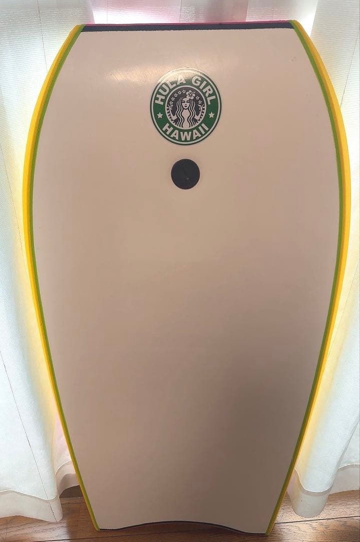 【美品】 ROXY ボディボード　リーシュコード付き　ピンク