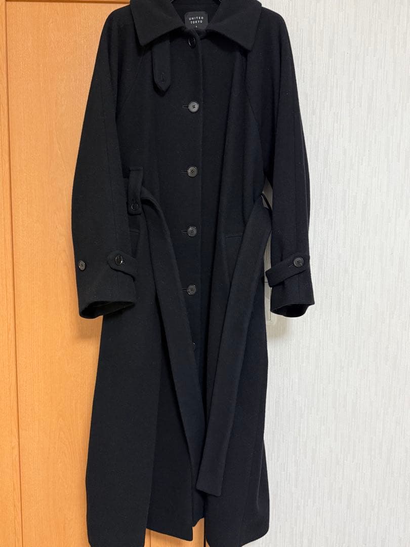 unitedtokyo エクストラウールスタンド 2wayステンコート ブラック