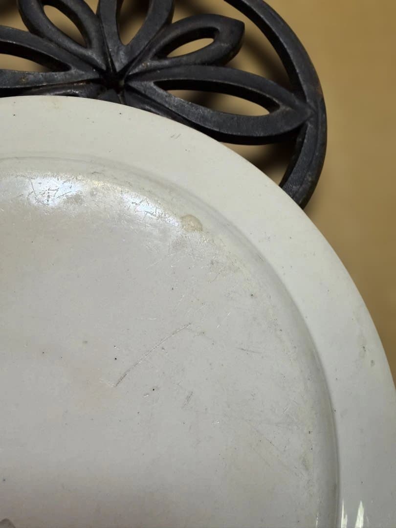 n*n様 フランス　アンティーク　クレイユモントロー　なぞなぞ皿