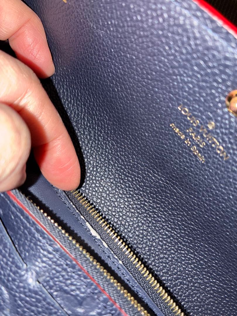 ルイ・ヴィトン アンプラント　美品　長財布 ネイビー