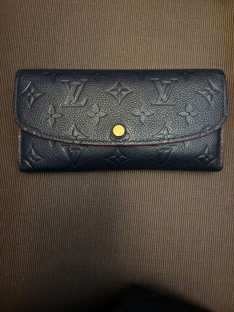 ルイ・ヴィトン アンプラント　美品　長財布 ネイビー