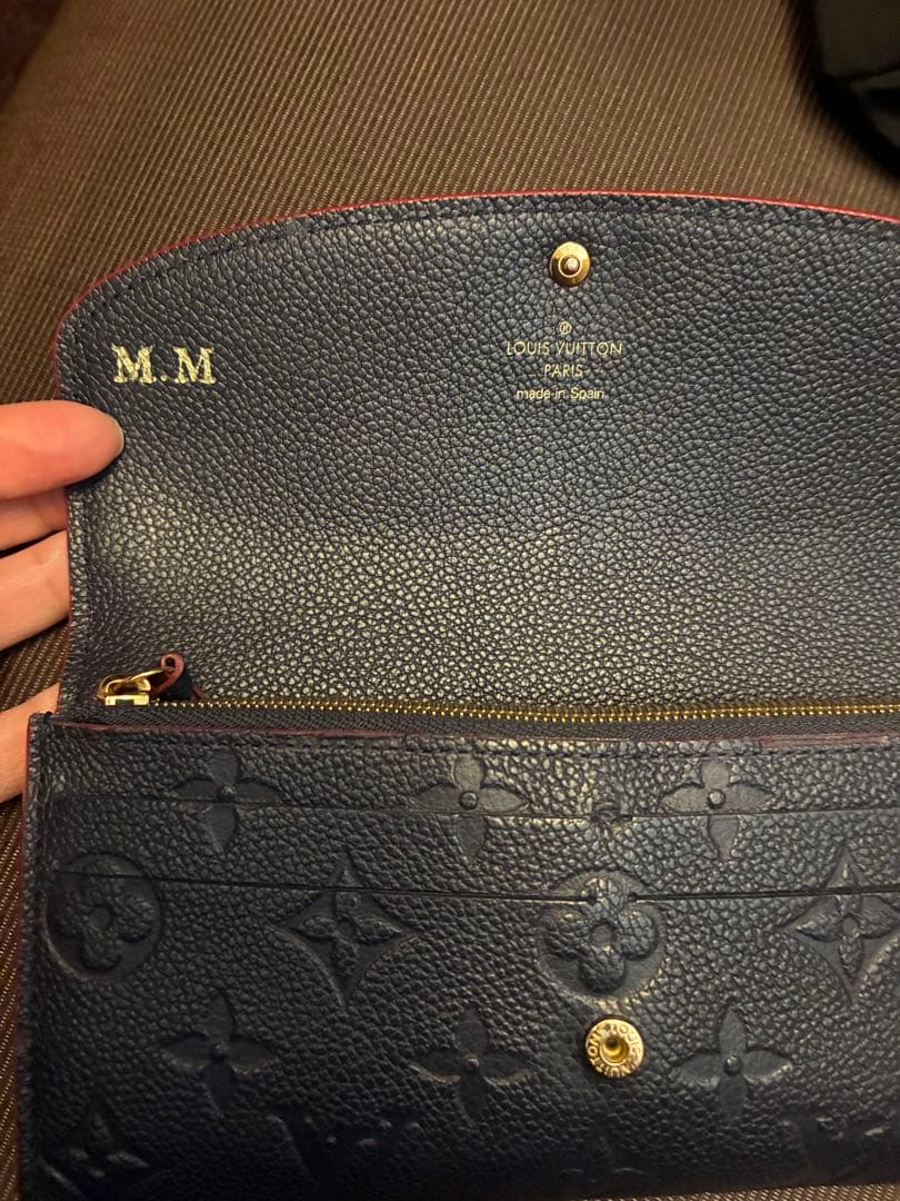 ルイ・ヴィトン アンプラント　美品　長財布 ネイビー