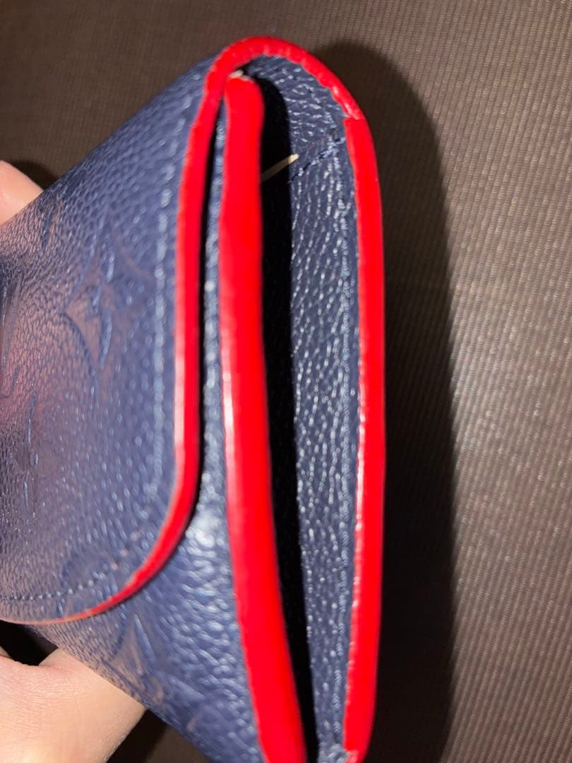 ルイ・ヴィトン アンプラント　美品　長財布 ネイビー