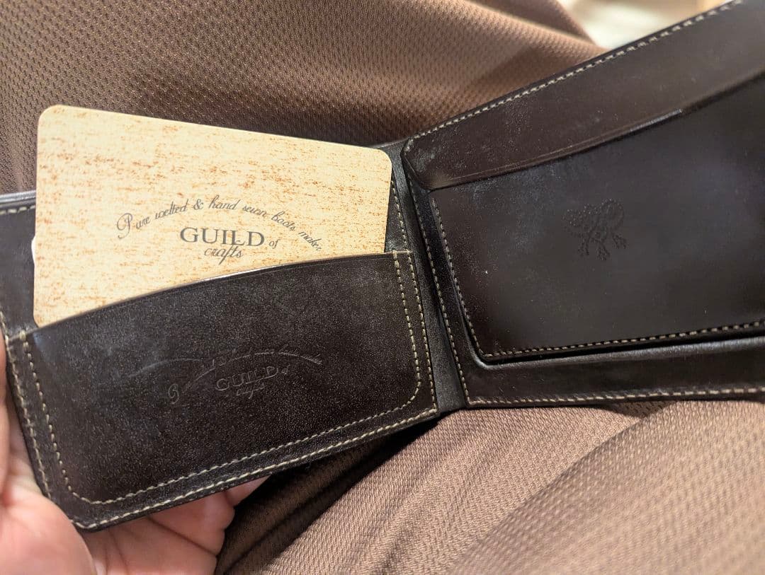 新品未使用 定価8万 ギルドオブクラフツ ブライドルレザー 財布 ジョンロブ ①