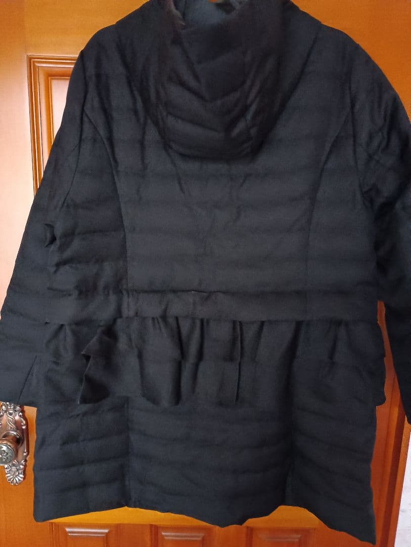 新品未使用　ピクシーハート　フリル付き黒ダウンコート　3L