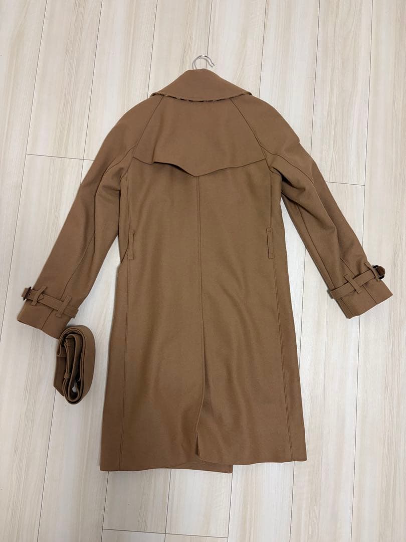 BURBERRY ブラウン ダブルブレストトレンチコート バーバリー
