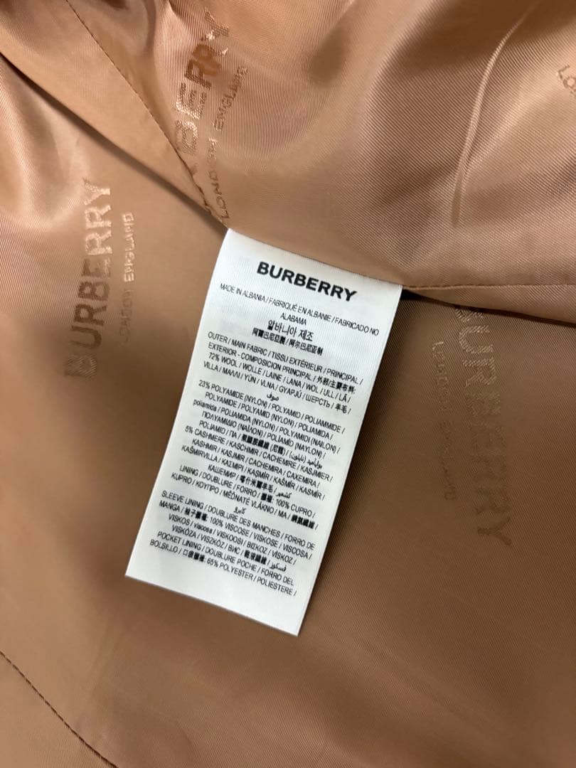 BURBERRY ブラウン ダブルブレストトレンチコート バーバリー