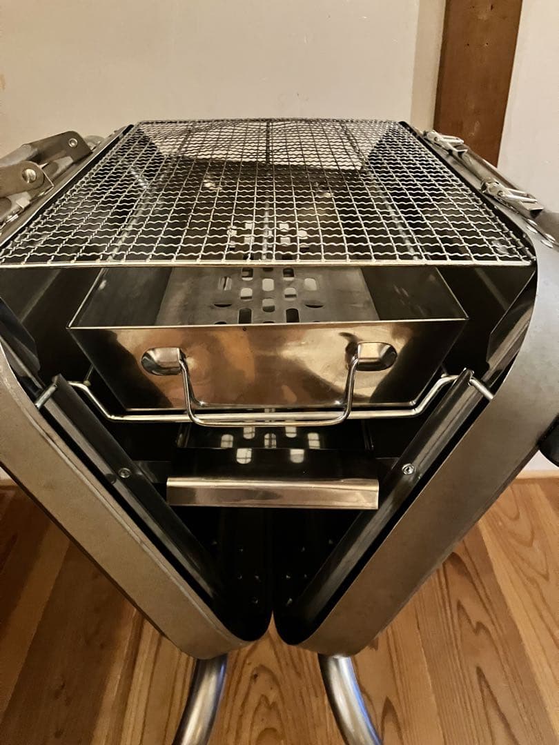 【希少】Coleman ステンレス 2WAY グリル BBQコンロ