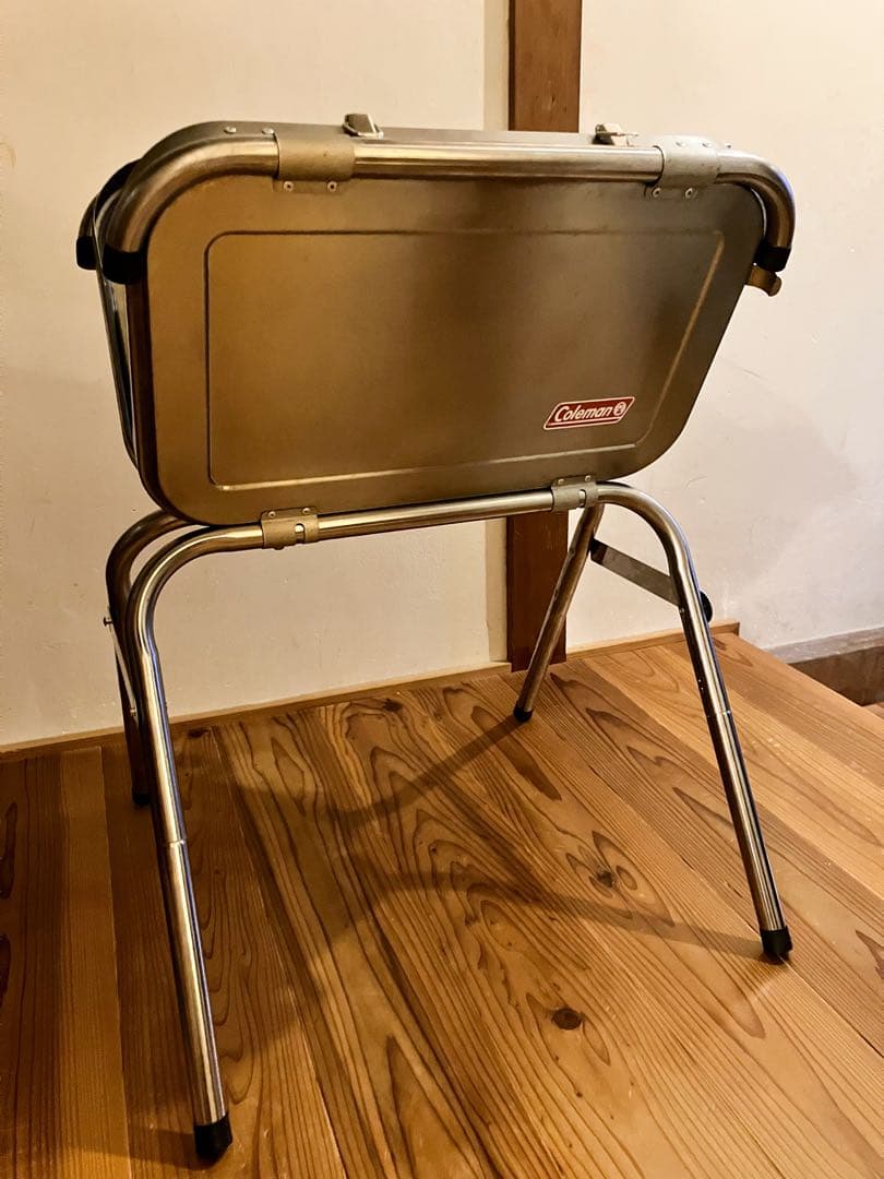 【希少】Coleman ステンレス 2WAY グリル BBQコンロ