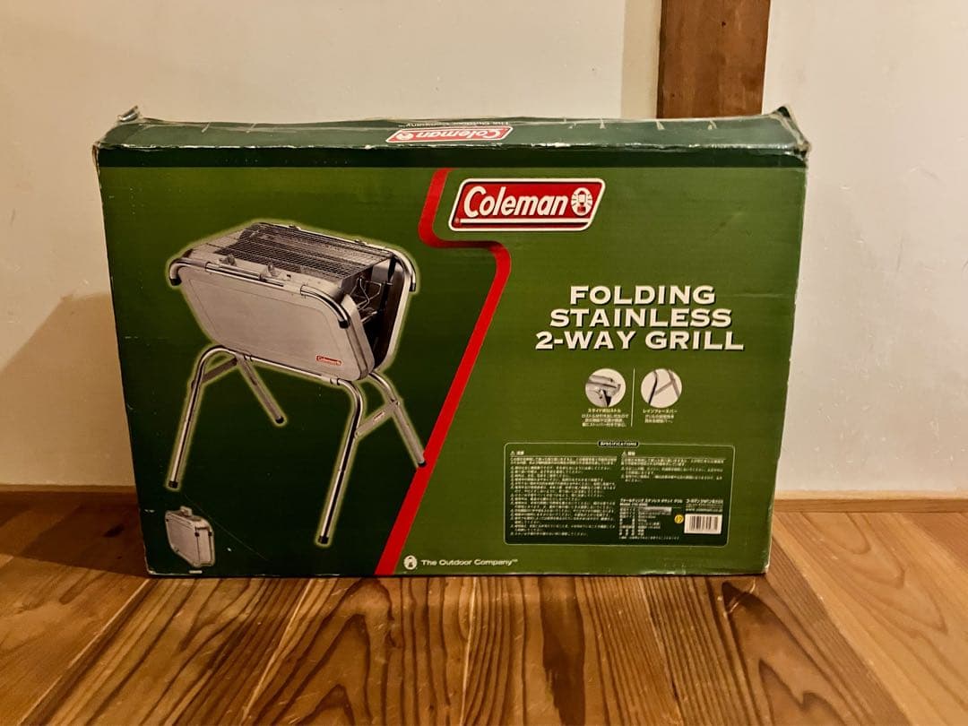 【希少】Coleman ステンレス 2WAY グリル BBQコンロ