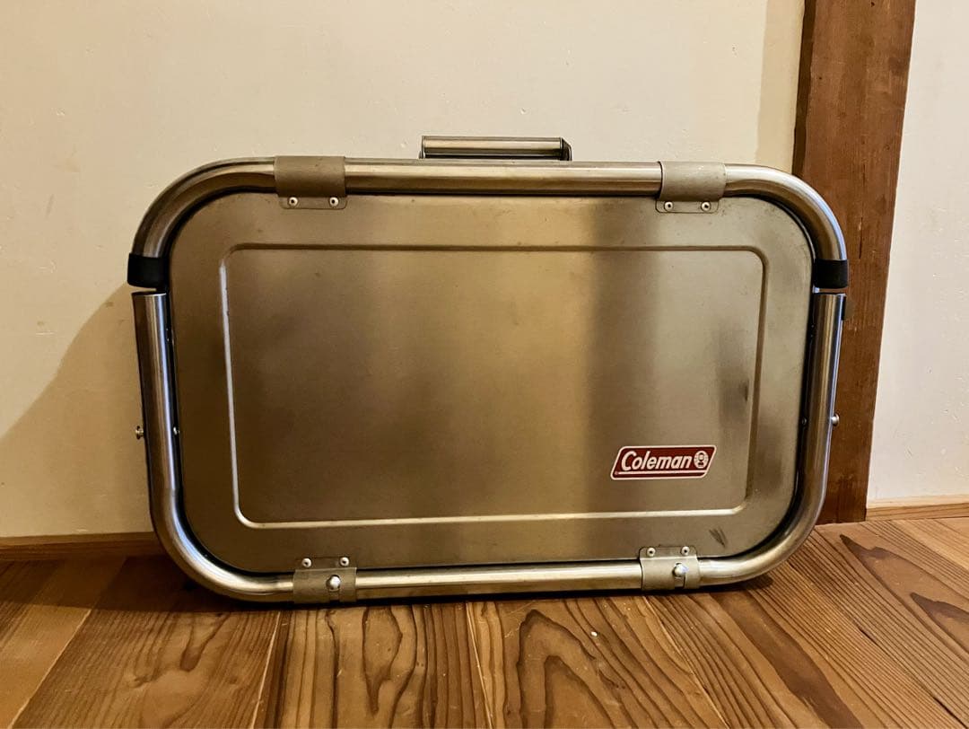 【希少】Coleman ステンレス 2WAY グリル BBQコンロ